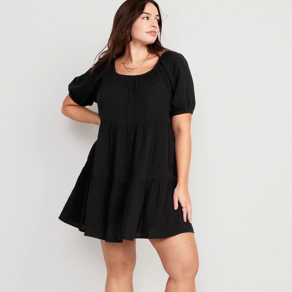 NWT Old Navy Puff Sleeve Dress size L